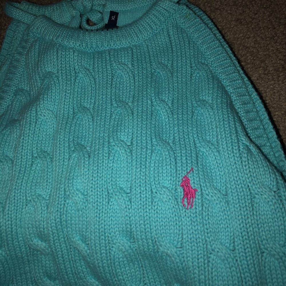 sleeveless POLO sweater